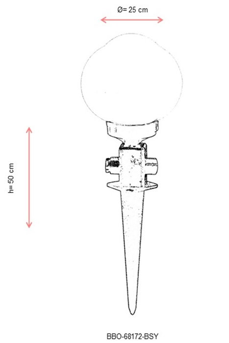 Opviq Lámpara de Pared Exterior Negra BBO-68172-BSY